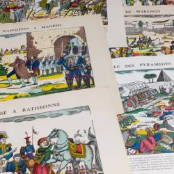 LOT DE 6 PLANCHES IMAGES D'EPINAL REEDITION . PELLERIN (2)