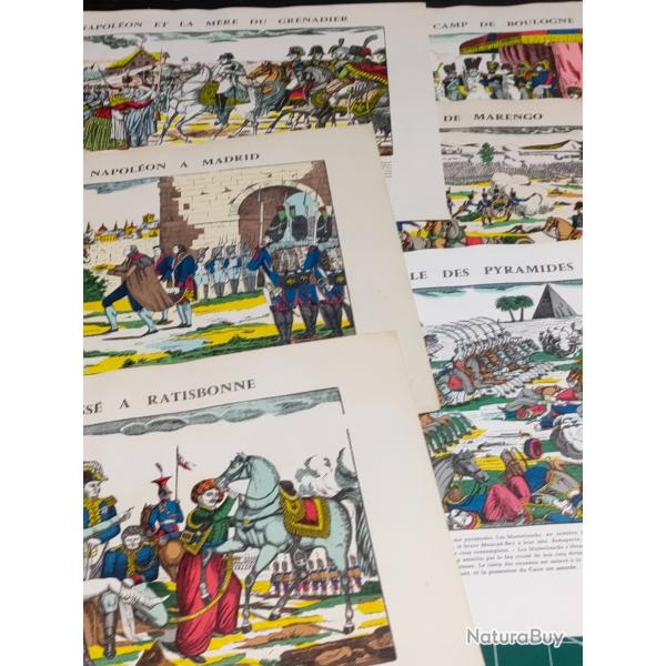 LOT DE 6 PLANCHES IMAGES D'EPINAL REEDITION . PELLERIN (2)