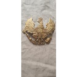 Plaque de casque a pointe,  Prusse laiton WW1