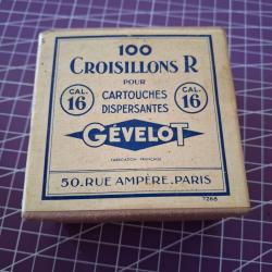 Boite d'origine croisillons gevelot intacte en parfait état calibre 16