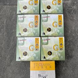 Lot cartouches calibre 20/70 bourre grasse