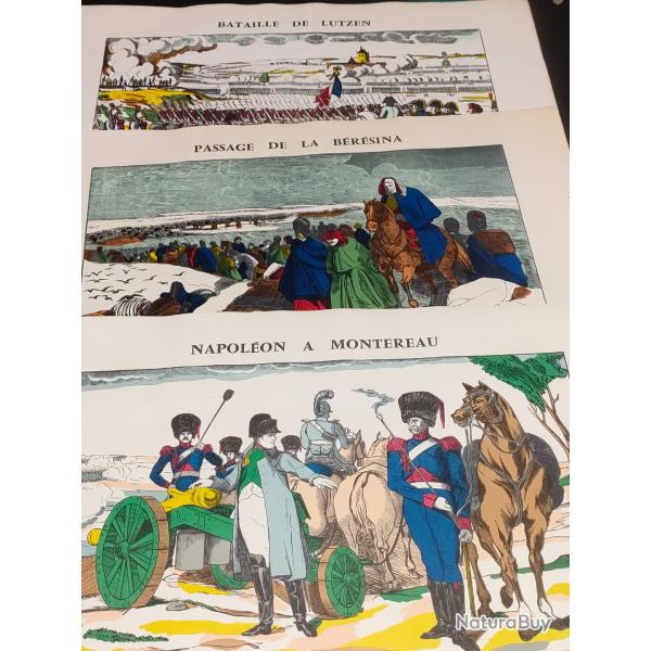 LOT DE 6 PLANCHES IMAGES D'EPINAL REEDITION . PELLERIN (3)