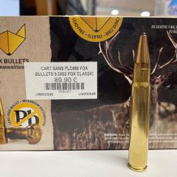 BF25! Balles Fox Bullets Sans Plomb 9,3x62