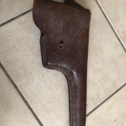 SUPERBE ÉTUI CUIR C96 CAVALERIE US PRIVÉ OU GUERRE USA CAMPAGNE DU  MEXIQUE 1916