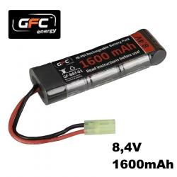 Batterie NiMH 8,4V 1600mAh GFC Energy - Stick Mini Tamiya pour airsoft et RC