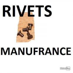 lot 4 rivets boitier culasse fusil PERFEX RAPID MANUFRANCE - VENDU PAR JEPERCUTE (S24D101)