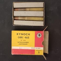 MUNITIONS DE COLLECTION KYNOCH .500/.465 - ETUI 3"1/2