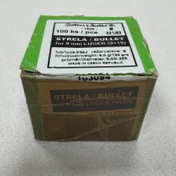 Seconde main - .355 (9mm) 8,0g/124grs. FMJ Round Nose (Calibre: .355 (9 mm))