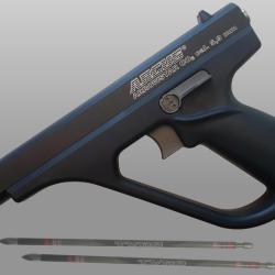 Pistolet Arbal&egrave;te Co2 Arcus Arrowstar 17 Joules Noir
