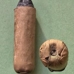 Une belle US  Gallager cal 50 " en feuillard de laiton recouverte de papier. carabine 1863/65