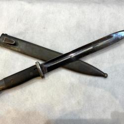 Baïonnette Mauser 98K plaquettes bois