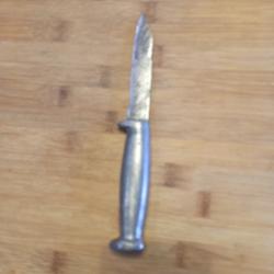 Couteau poignard artisanal de type Scout sans étui, à nettoyer 2