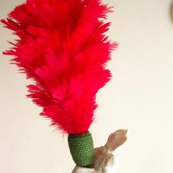 plumet de casque  cuirassier avec son olive