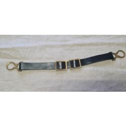 Jugulaire laiton pour casque &agrave; pointe cuir fin WW1   (X4)