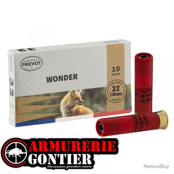 Cartouches PREVOT balles Wonder - Cal. 14 mm