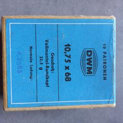 Cartouches 10,75 x 68 DWM