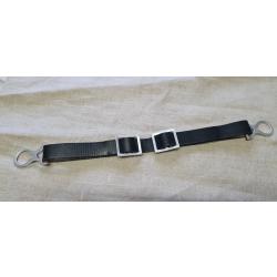 Jugulaire fer pour casque &agrave; pointe cuir &eacute;pais WW1   ( 2F )