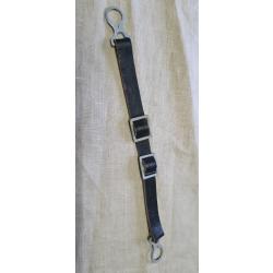 Jugulaire fer pour casque &agrave; pointe cuir &eacute;pais WW1   ( 4F )