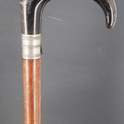 CANNE FUSIL DUMONTHIER CALIBRE 9MM PERCUSSION CENTRALE POIGNEE CORNE France XIX eme Categorie D