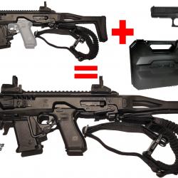 PROMO GLOCK17 Gen5 FS 9x19 avec RONI Conversion GLOCK Micro CAA Gen 4X avec accessoires+ MALLETTE