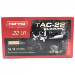 Wahoo BF25 ! Balles Norma TAC-22 Subsoni Hollow Point - Cal.22 LR - Par 10