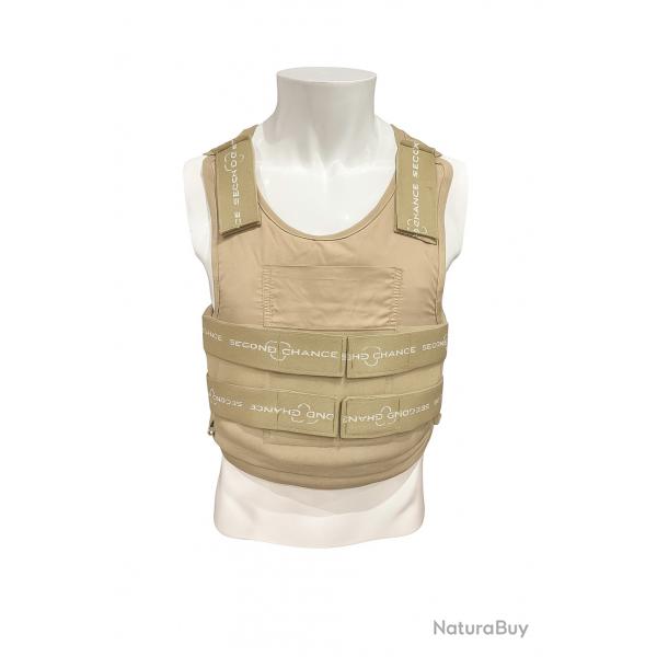 Gilet pare-balles Second Chance - Kevlar SK1 - port discret enchre