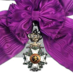 ABL TRES RARE BIJOU GRAND CORDON DE L'ORDRE LEOPOLD 1ER BILINGUE ORIGINAL