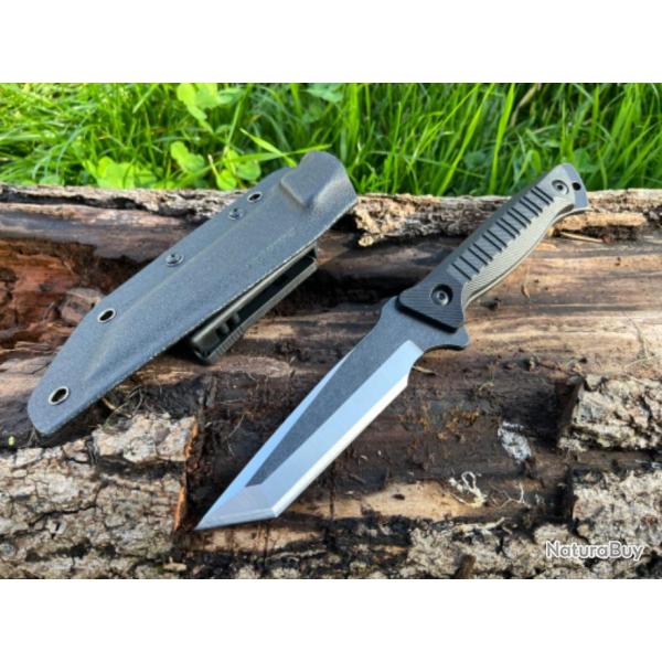Couteau tactique lame tanto enchre