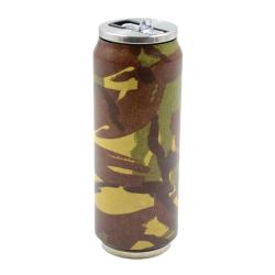 Black Friday ! Canette Isotherme 500ml acier inox camo CE Ø 7cm H19 cm