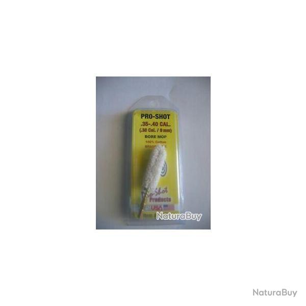 Ecouvillon coton PRO-SHOT Cal. 38 - 9mm