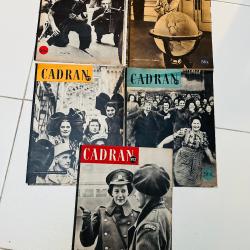 Lot d'une cinquantaine de tr&egrave;s anciennes revues 1908 &agrave; 1944, le Miroir, le Cadran, l'Illustration...