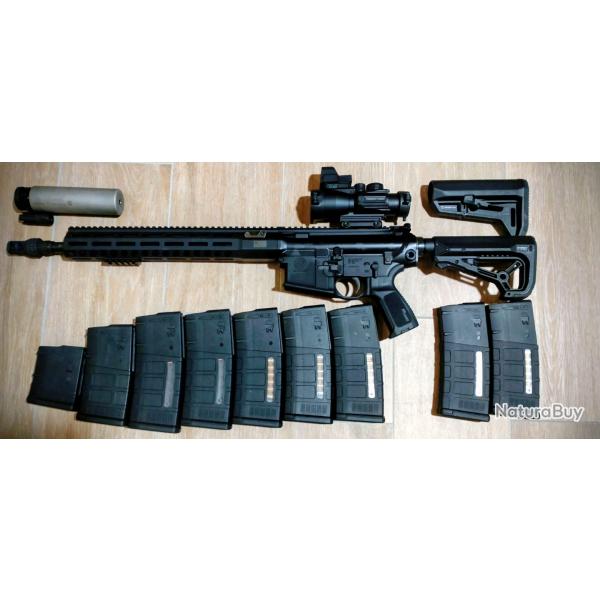 Sig 716 i Tread 16" + ase utra Sl7i BL + 9 chargeurs 7,62x51 308w AR10