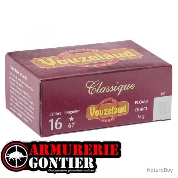 Cartouches VOUZELAUD 16/67/16 28g Classique Grand Culot bourre jupe 1