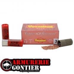 Cartouches VOUZELAUD Copper ACP Greenwad Tube plastique - Cal. 12/67 bourre jupe 5