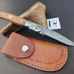 couteau de poche pliant laguiole Fait À Main Lame Acier Damas Manche Bois De Olive (14)
