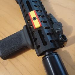 Clip Couvre rail M-lok - drapeau Espagnol simplifié Noir Rouge Jaune