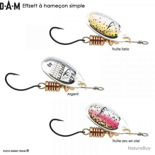 Cuiller DAM Effzett  hameon simple Truite fario 4gr