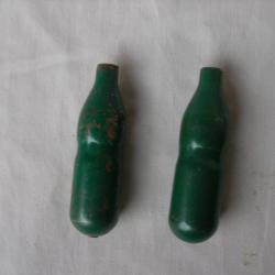 WW2 US LOT DE 2 CARTOUCHES CO2 MILITAIRES AM&Eacute;RICAINES POUR BOU&Eacute;ES DE SAUVETAGE