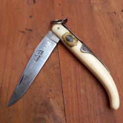 Joli Couteau VENDETTA à Palme CORSICA ACIER FIN Manche en ABS