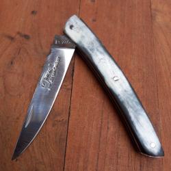 Couteau LE THIERS par ROGER ORFEVRE  Manche en Corne Poncetage
