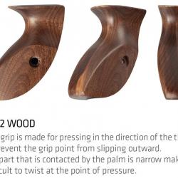 WIAWIS - Grip BOIS DROITIER (RH) CTK II