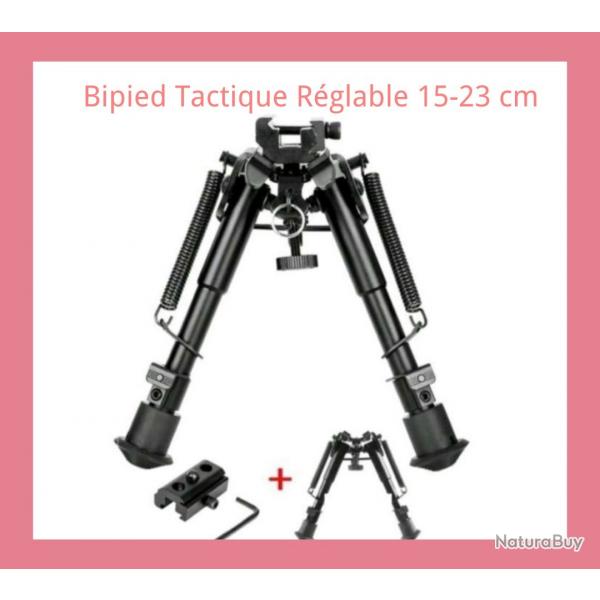 Bipied Tactique rglable 15-23 cm (LIVRAISON GRATUITE)