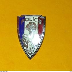 INSIGNE DE KEPI POLICE 37 MM  , FABRICANT COINDEROUX  PARIS  ,MODELE ANCIEN POUR COLLECTION , ETAT 