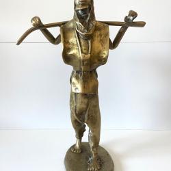 Ancienne Statuette Sujet Figurine Art Africain Ethnie Mossi Bobo Burkina Faso