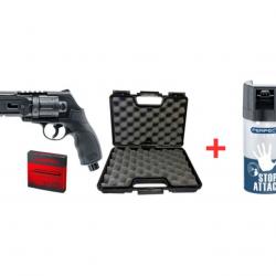 Pack Revolver de Défense UMAREX T4E TR50 Cal 50 + 100billes + 5 capsules Co2 + bombe de défense.