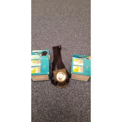 Lampe frontale kaki plus ampoule de secours