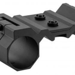 MONTAGE LAMPE ET PICATINNY 45 DEGR&Eacute;S EN ALUMINIUM