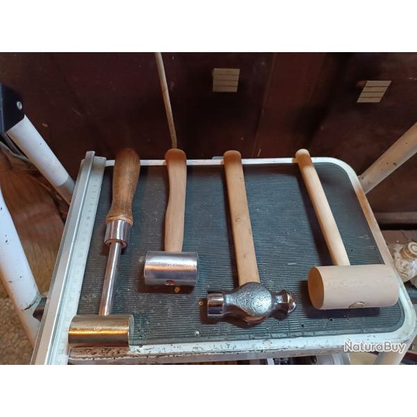 Lot marteau maillet armurier carrossier