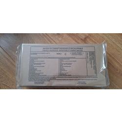 RICR 24h - Ration de Combat Individuelle Rechauffable - Ration armée francaise menu C