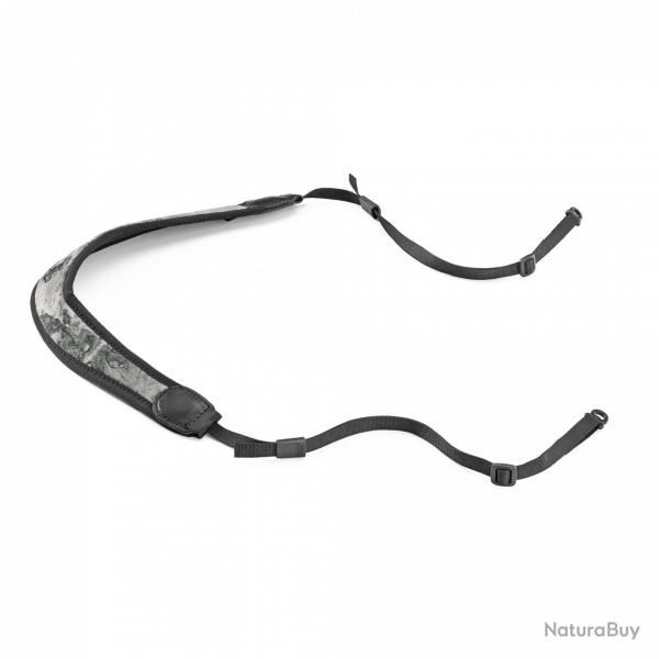 Bretelle RISERVA camo noir et gris pour jumelles